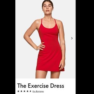 Outdoor Voice Red Exercise Dress